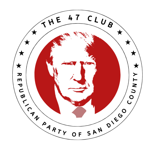 red white image trump face republican party of san diego county